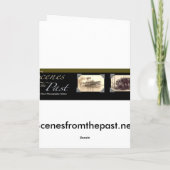 Der Santa Zeppelin - amerikanischer Patriotismus Feiertagskarte (Rückseite)