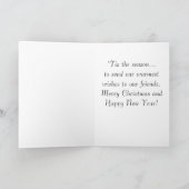 Der Santa Zeppelin - amerikanischer Patriotismus Feiertagskarte (Innenseite)