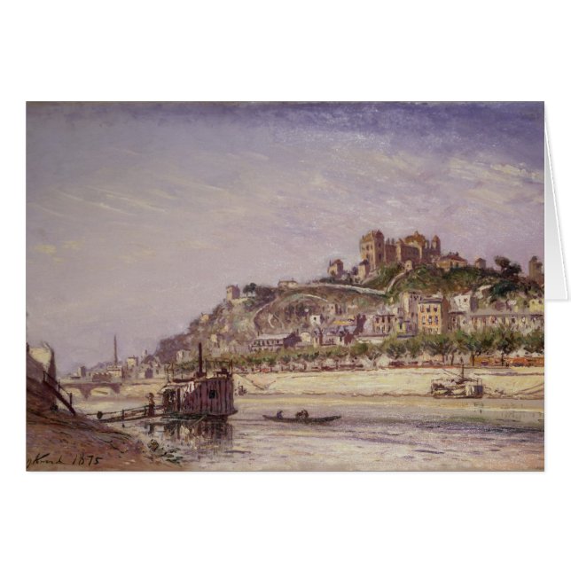 Der Saone in Lyon, 1875 (Vorderseite (Horizontal))