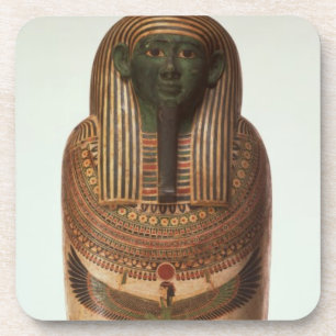 Der Sarkophag von Psamtik I (664-610 BC) spät pro Getränkeuntersetzer