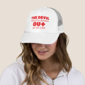 Der Satan überquerte, Jesus in Truckerkappe (Beispiel)