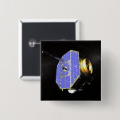 Der Satellit Interstellar Boundary Explorer Button (Vorne & Hinten)