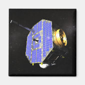 Der Satellit Interstellar Boundary Explorer Magnet (Vorne)