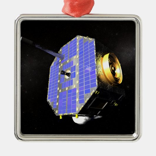Der Satellit Interstellar Boundary Explorer Silbernes Ornament (Vorne)