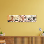 Der Satirepapyrus Leinwanddruck (Insitu (Wohnzimmer))