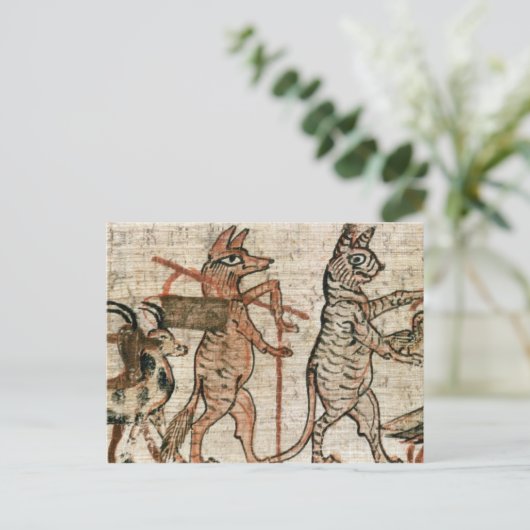 Der Satirepapyrus Postkarte (Stehend Vorderseite)