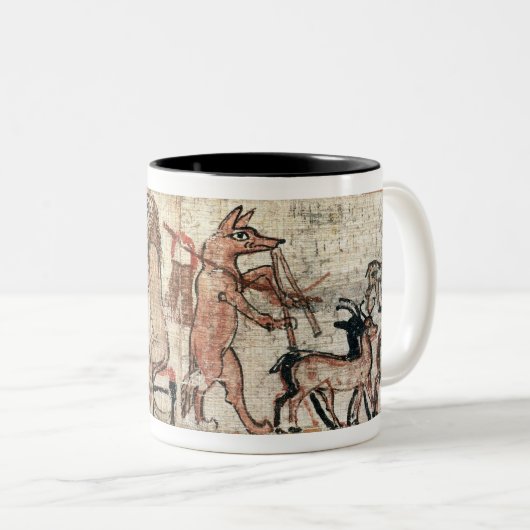 Der Satirical Papyrus Zweifarbige Tasse (VorderseiteRechts)