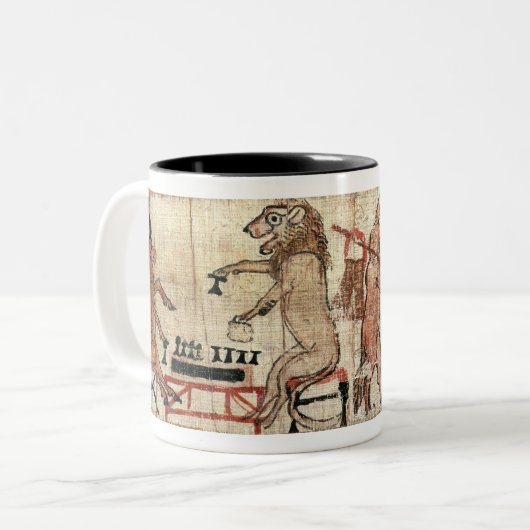 Der Satirical Papyrus Zweifarbige Tasse (Vorderseite Links)
