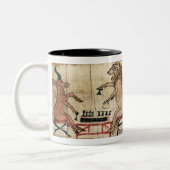 Der Satirical Papyrus Zweifarbige Tasse (Links)