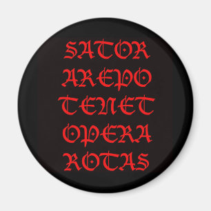 Der Sator-Platz (Lucida-Pflaster) Magnet