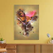 Der Sattel II - überzogene Canvas Leinwanddruck (Insitu (Wohnzimmer))
