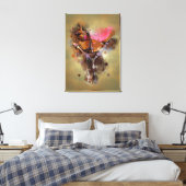 Der Sattel II - überzogene Canvas Leinwanddruck (Insitu (Schlafzimmer))