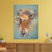 Der Sattel III - überzogene Canvas Leinwanddruck (Insitu (Wohnzimmer))