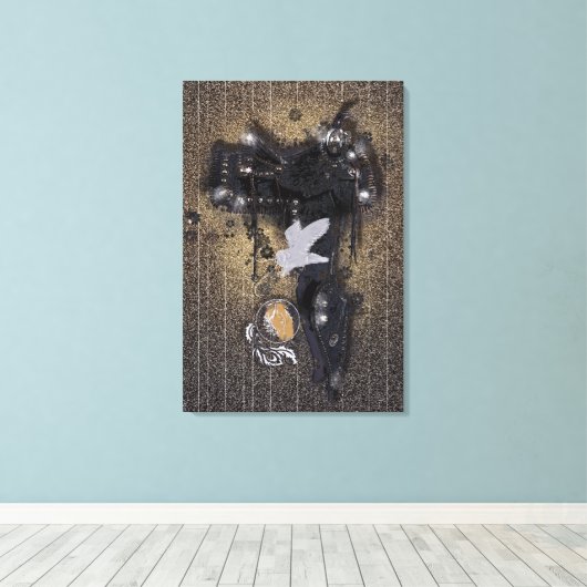 Der Sattel IV - überzogene Leinwand (Insitu (Holzboden))