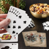 Der Sattel - Poker, der Karten spielt Spielkarten (In Situ)