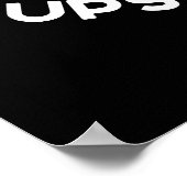 Der Saturn, der den Planeten umrundet Pun DarK BG Poster (Ecke)