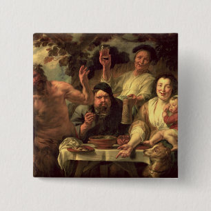 Der Satyr und die Bauern Button