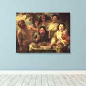 Der Satyr und die Bauern Leinwanddruck (Insitu (Holzboden))