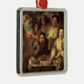 Der Satyr und die Bauern Silbernes Ornament (Rechts)