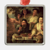 Der Satyr und die Bauern Silbernes Ornament (Vorne)