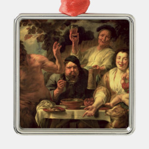 Der Satyr und die Bauern Silbernes Ornament