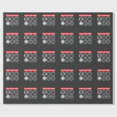 Der Satz-Flug-Instrument-Luftfahrt des Pilot sechs Geschenkpapier (Flach)