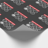 Der Satz-Flug-Instrument-Luftfahrt des Pilot sechs Geschenkpapier (Ecke)