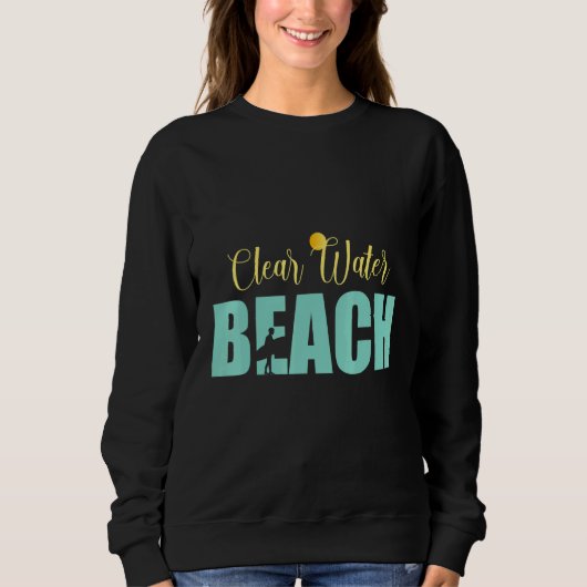Der saubere Strand Sweatshirt (Vorderseite)