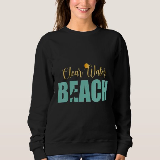 Der saubere Strand Sweatshirt (Vorderseite)