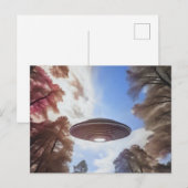 Der Saucer im Wald Postkarte (Vorne/Hinten)