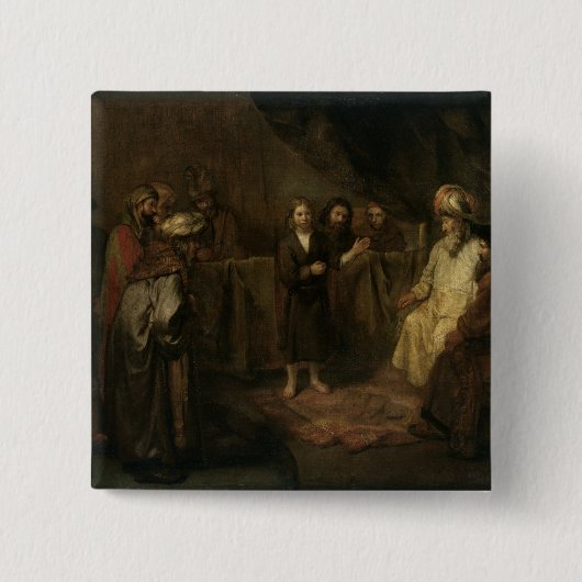 Der Säugling Christus im Tempel Button (Vorderseite)