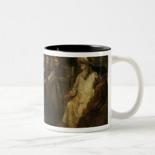 Der Säugling Christus im Tempel Zweifarbige Tasse