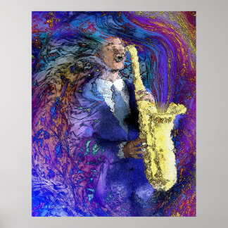 Der Sax-Player Poster