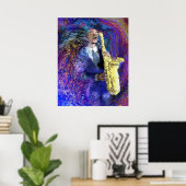 Der Sax-Player Poster (Heimbüro)