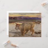 Der Scapegoat (von William Holman Hunt) Karte (Vorderseite/Rückseite Beispiel)