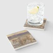 Der Scapegoat (von William Holman Hunt) Steinuntersetzer (Seitenansicht)