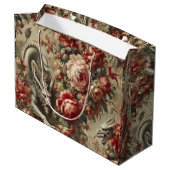 Der Scarlet Thicket - gotisches Mythisches Design Große Geschenktüte (Rückseite Schrägansicht)