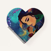 Der Scent der Rose Herzform Notizblock (Vorderseite)