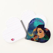 Der Scent der Rose Herzform Notizblock (Innenseite)