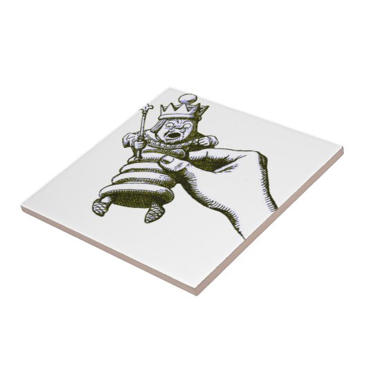 Der Schach-König Tenniel Fliese (Seite)