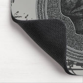 Der Schädel! (Circle Design) 2018 Gray on Stone Mousepad (Ecke)