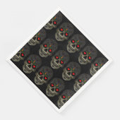 Der Schädel der Liebe Serviette (Ecke)