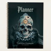 Der Schädel der Zeit: römische Zahlen Planer (Vorderseite)