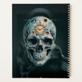 Der Schädel der Zeit: römische Zahlen Planer (Rückseite)