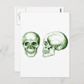 Der Schädel Postkarte (Vorne/Hinten)