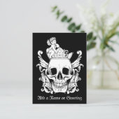 Der Schädel Postkarte (Stehend Vorderseite)