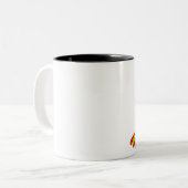 Der Schädel: Regenbogen-Tarnung Zweifarbige Tasse (Vorderseite Links)
