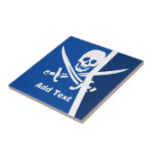 Der Schädel, Schwert Abstrakt, holländischer Look, Fliese (Seite)