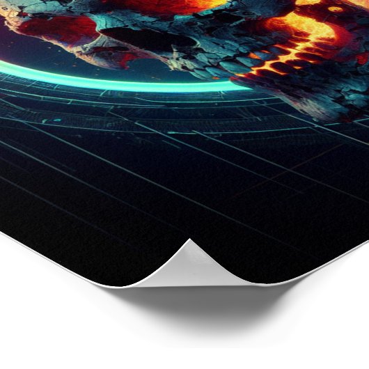 Der Schädel und das Feuer Poster (Ecke)