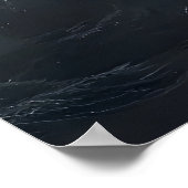 Der Schädel und das Meer | AI Art Poster (Ecke)
